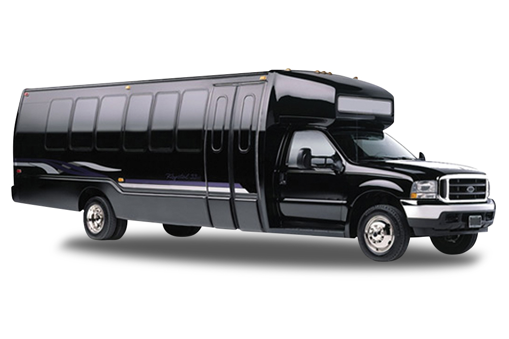 A Black Ford Party Bus.
