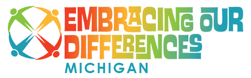 Embracing our Differences logo for Michigan event.