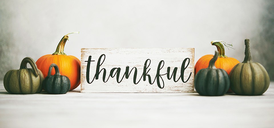 EMU Thankful for You community Thanksgiving event graphic