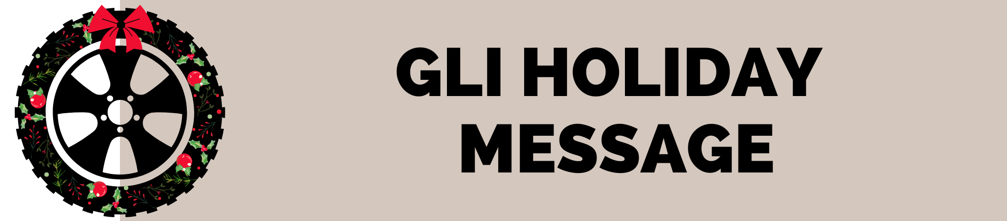 Hello GLI - GLI Holiday Message graphic