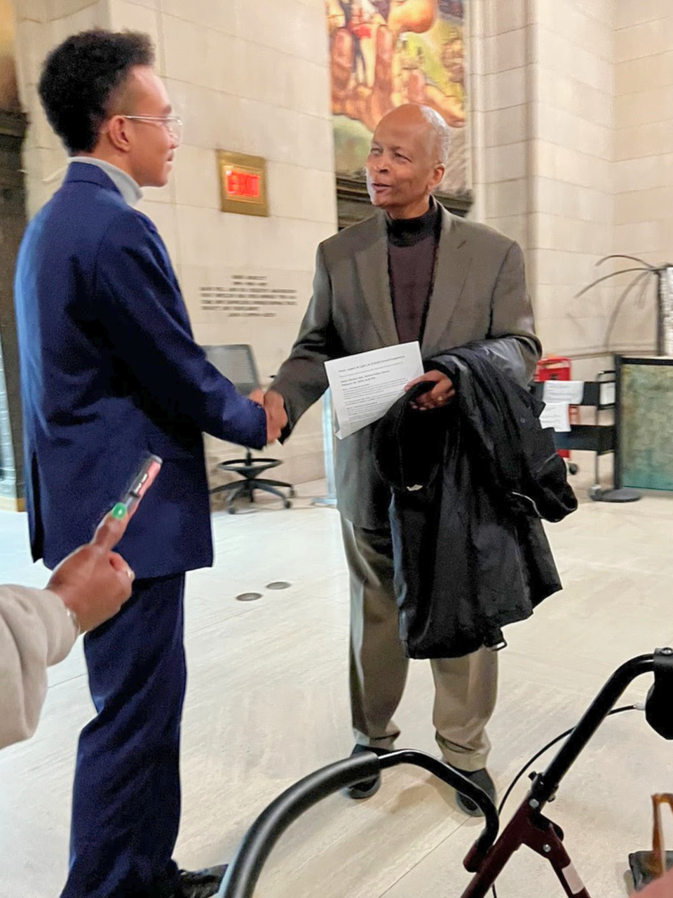 2025_02_GLI_Community_MusicLegacyLight_RomanieoGolphinJr_Guest1.O Golden Limousine International was proud to provide transportation for Romanieo Golphin Jr. and his recital guests for his special evening - Music, Legacy, & Light at the Detroit Public Library.