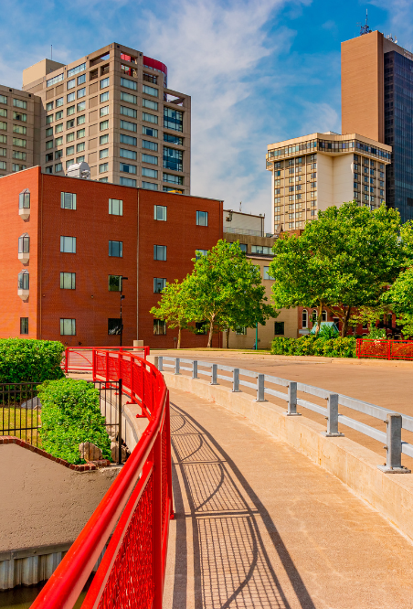 Downtown Toledo Ohio cityscape - Discover Toledo with Golden Limousine International.