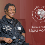 Golden Limousine International Golden Partner and Brand Ambassador Semaj Morgan #0 University of Michigan Wide Receiver.