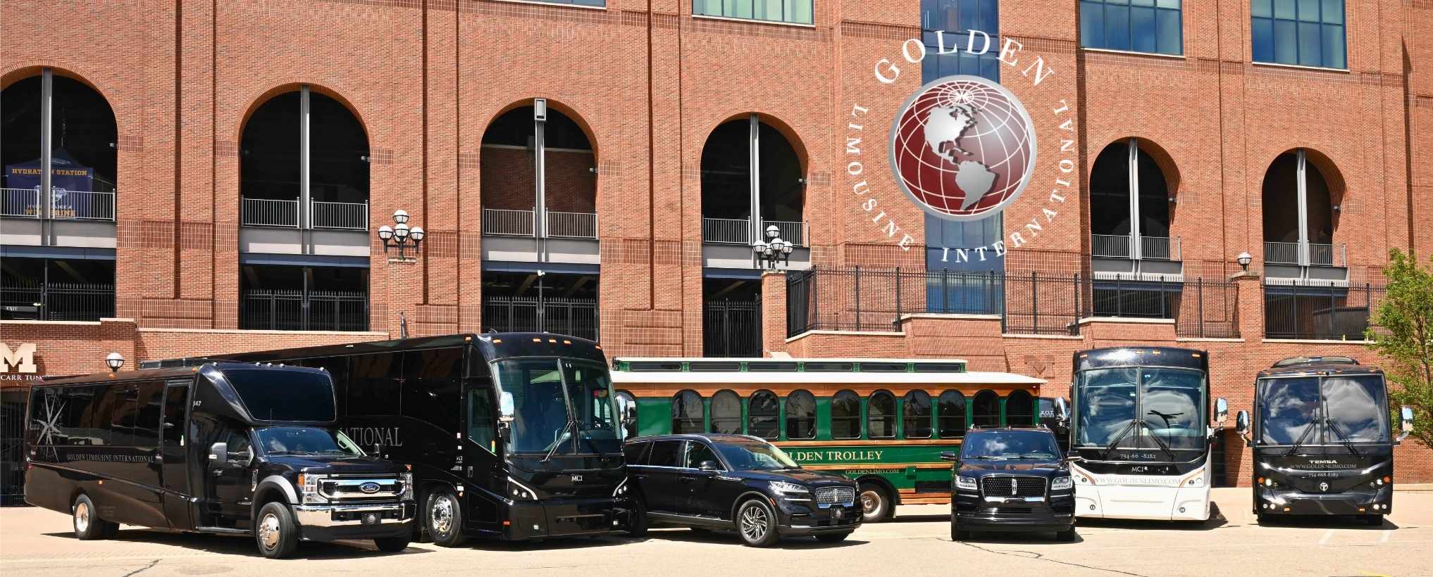Golden Limousine International offers the Golden Fleet - featuring over 70+ late model luxury